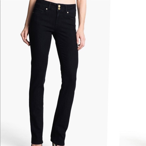 Paige Hidden Hills jeans black low rise - Picture 1 of 12